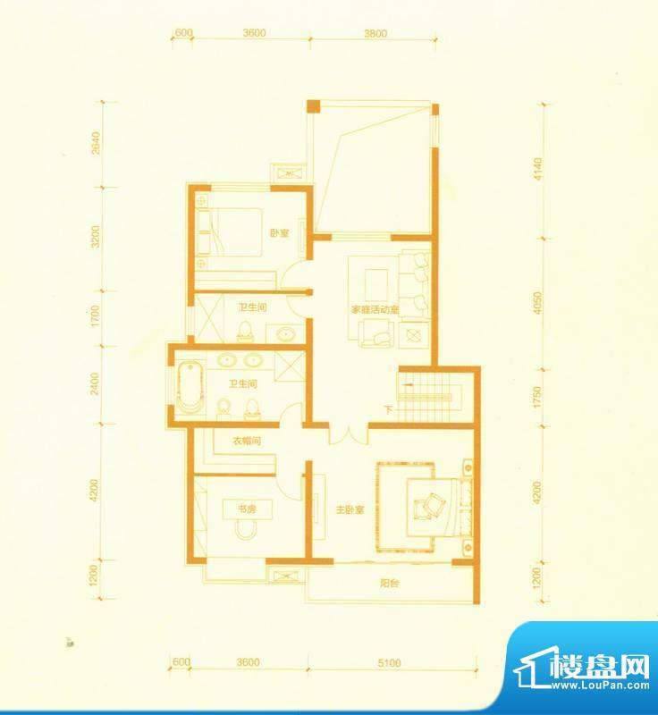 赵都华府叠拼二跃 B面积:219.95m平米