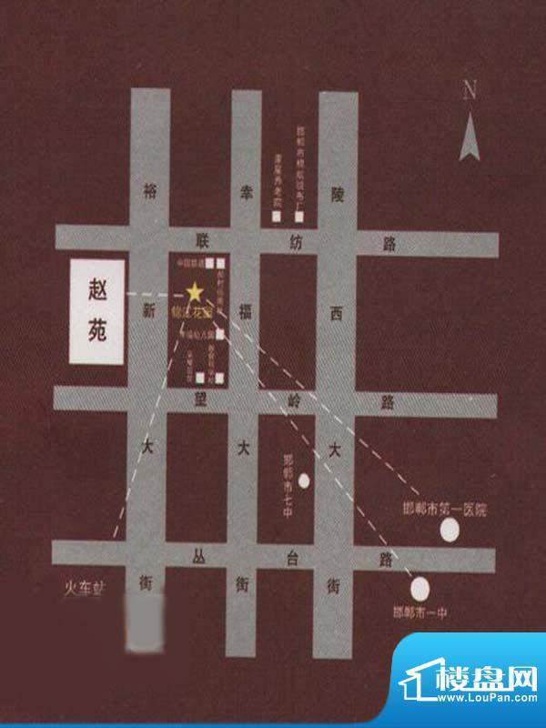 锦江花园交通区位示意图