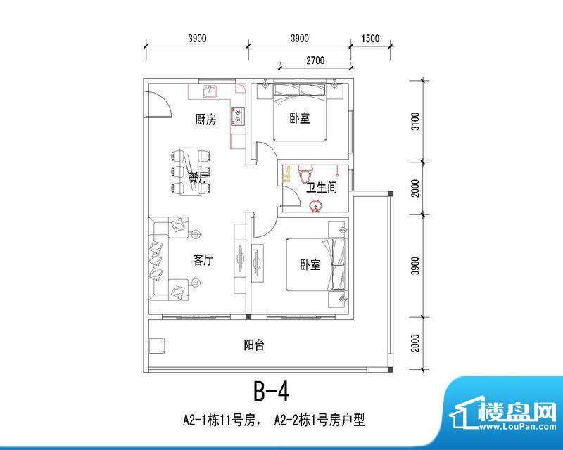 海南冯家湾椰风海韵面积:97.94平米