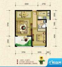 泉倾天下0205户型 6面积:62.73平米