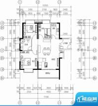 滨江花城2号楼01-04面积:105.17平米