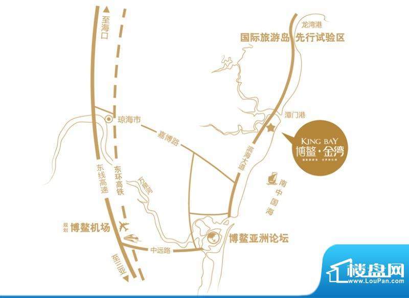 博鳌金湾交通图