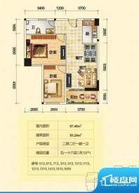 金泰龙步行街商厦5-面积:83.24平米