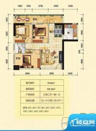 金泰龙步行街商厦5-面积:104.33平米