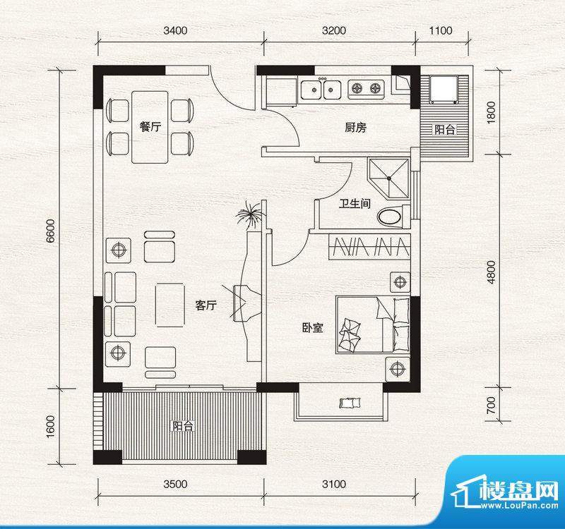 城市海岸仙湖居10幢面积:78.41平米