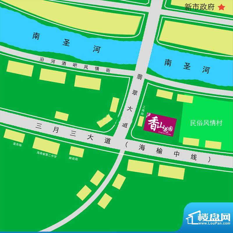 香山花园交通图