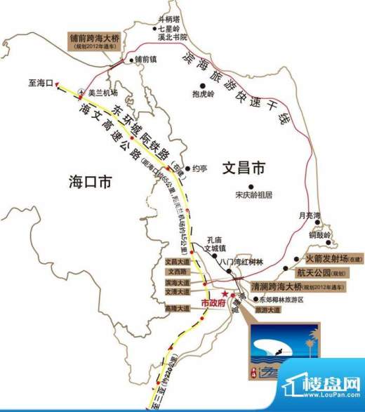 平海逸龙湾交通图