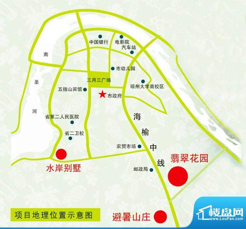 翡翠新城南区交通图