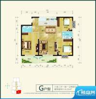 八顺大厦G户型 3室2面积:0.00平米