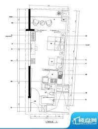 氧立方城市福地B户型面积:46.00平米