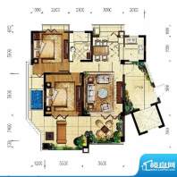 翠屏阅棠公寓G1户型面积:101.92平米