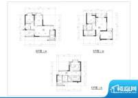 南海花园D、E、F户型面积:60.00平米