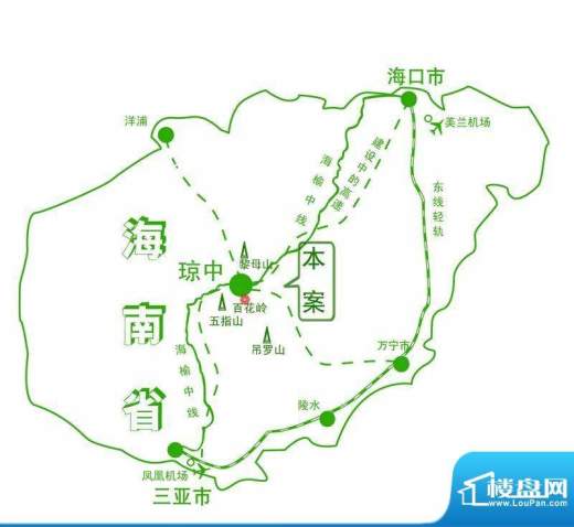 水晶绿岛交通图