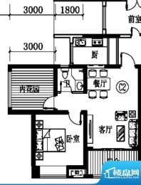 郁金香郡项目5#楼C2面积:64.26平米