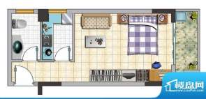 诚品1000B户型图 1室面积:0.00平米