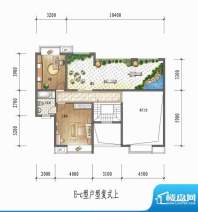 国瑞花园E-c型户型复面积:0.00平米