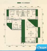 香市1号6-11栋标准层面积:124.00平米