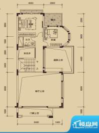 大东城7栋C户型二层面积:216.00平米