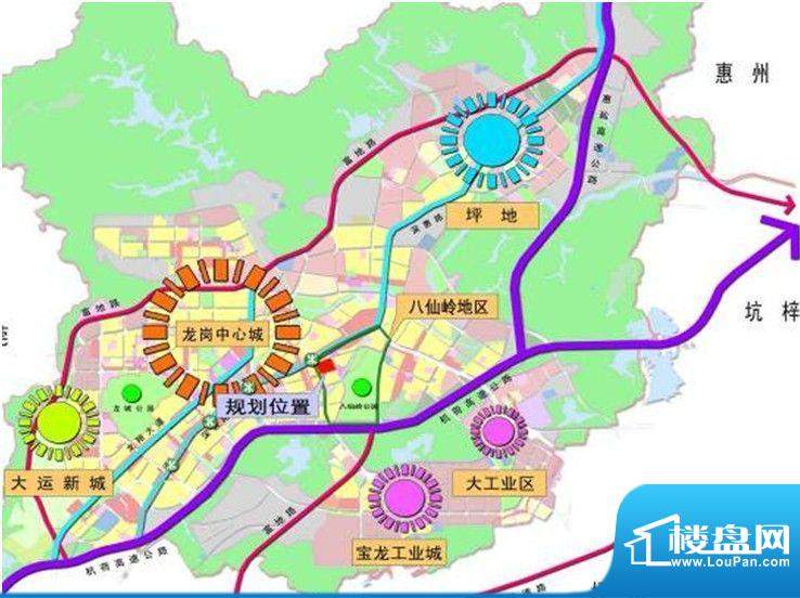 锦峰城项目区域规划图