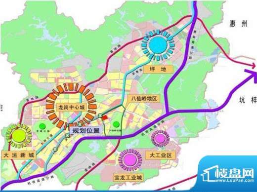锦峰城项目交通图