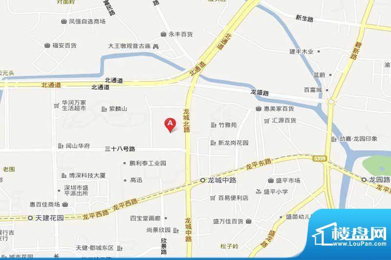 悦澜香庭项目交通区位图