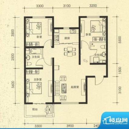 C6’户面积