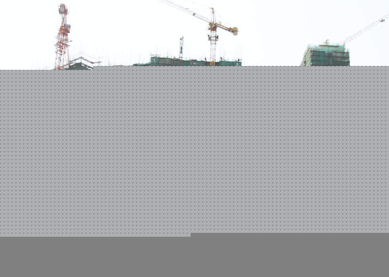 雅戈尔太阳城在建高层外景图2010.05.12