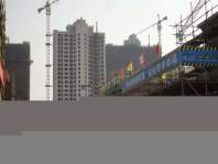 雅戈尔太阳城高层部分已封顶2012.4.11