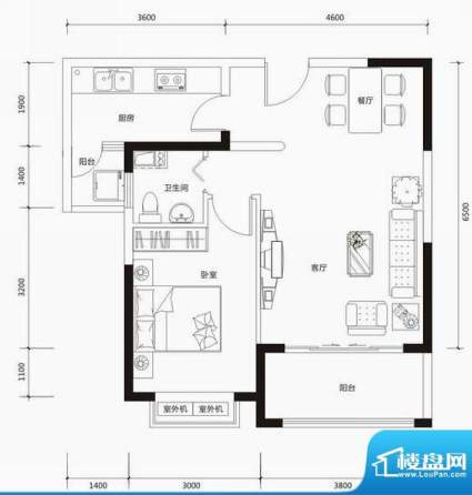 海岸郁金香花园7、8面积:70.07平米