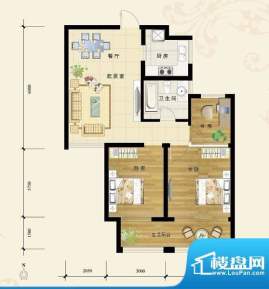 福地隆城林溪户型图面积:92.17平米