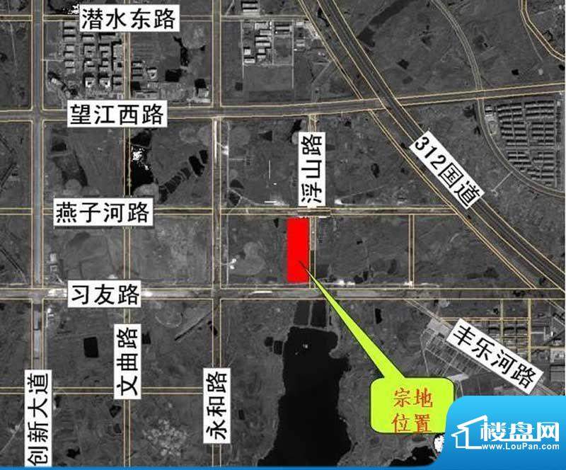 中海嶺湖墅项目卫星区位图