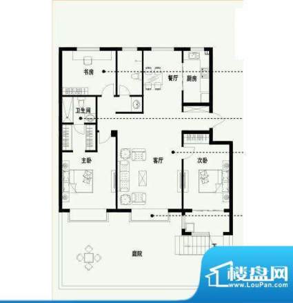 东上城N户型图 3室2面积:122.32平米