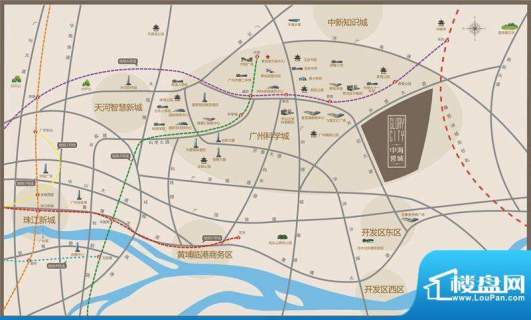 中海誉城交通图