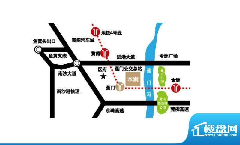 中惠·璧珑湾交通图