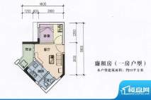 龙归城廉租房1 1室1面积:35.00平米