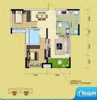 中铁逸都8号楼f1户型面积:85.42平米