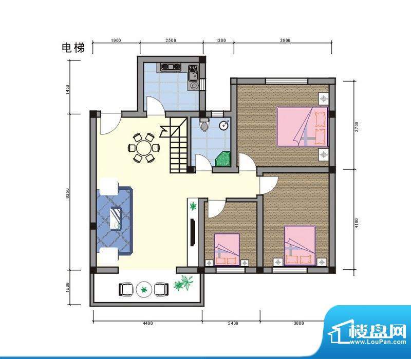 蓝洋温泉大河花园公面积:155.35平米