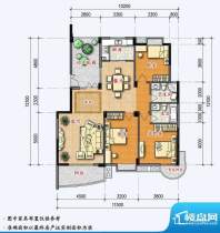 世纪花园4#5#楼G户型面积:137.62平米