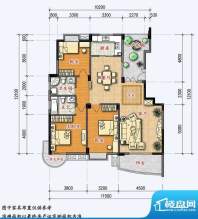 世纪花园4#5#楼I户型面积:138.33平米