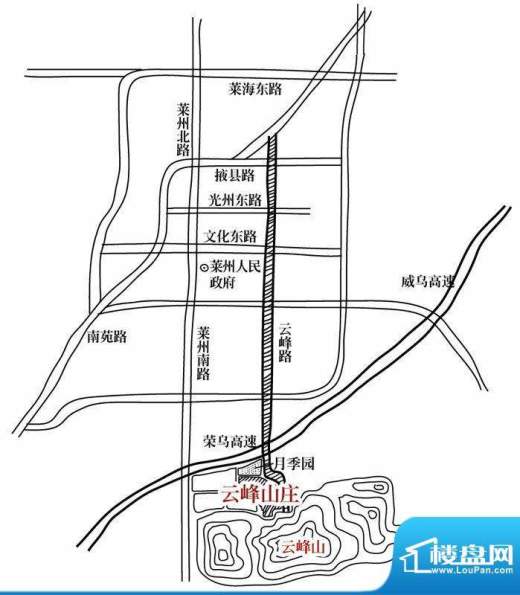 云峰山庄交通图