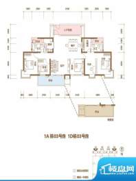 世纪新城1A栋1D栋03面积:154.29平米