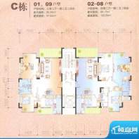 凤凰白龙新城C栋01、面积:97.62平米