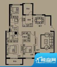 万泰麓溪公馆G3户型面积:155.46平米