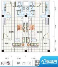 瑞佳万树阳光F户型图面积:51.40平米