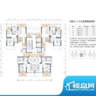 摩尔城C座7-29户型奇面积:89.23平米