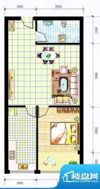 佳隆凤凰公馆C户型图面积:52.00平米