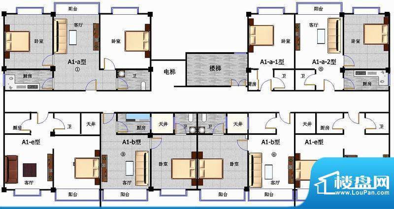 得发豪苑户型图 面积:0.00平米