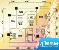 夏威夷海岸公寓户型面积:131.00平米