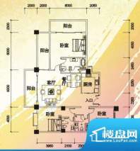 夏威夷海岸公寓户型面积:188.00平米