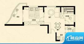 盛世双帆1-02户型图面积:74.48平米